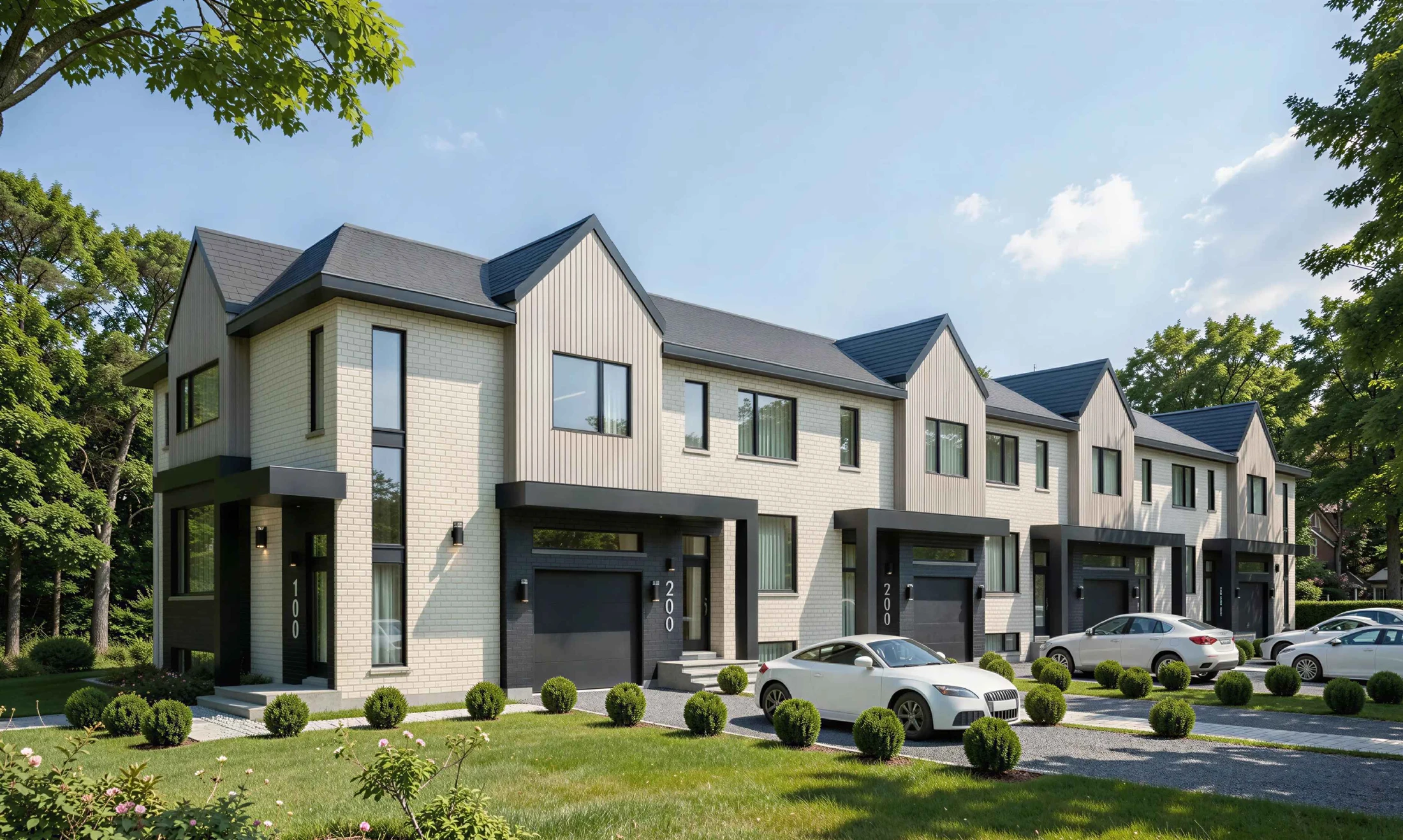 Garages intégrés aux maisons